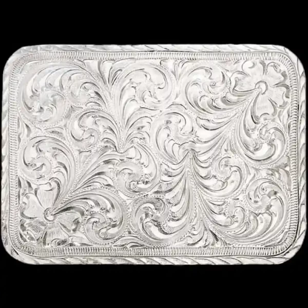 There's beauty and class in simplicity... and it doesn't get simplier than this! The Wayne Belt Buckle features a clean hand engraved silver base in plated finish. 